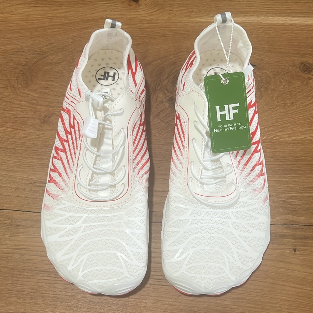 NWT Hike Lorax White Red Barefoot Hiking Shoes Unisex M 10-10.5 W 12-12.5 - Picture 4 of 12